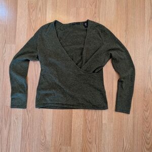Lord & Taylor Forest Green Cashmere Sweater